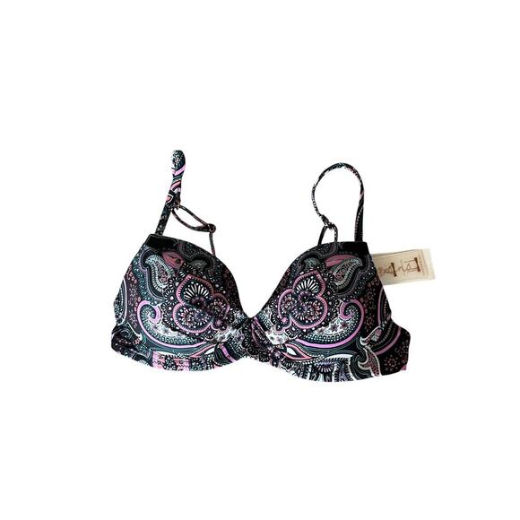 Raisins Juniors' Convertible-Strap Bikini Top in “Moonshadow”, size M, NWT - Picture 4 of 8